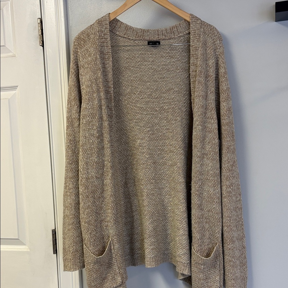 torrid Neutral Taupe Open-Front Cardigan Sweater Sz 1X